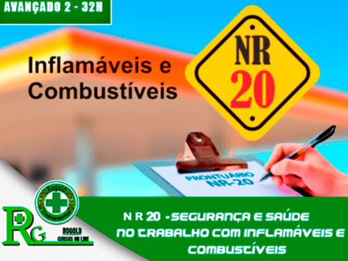NR 20 – Segurança e Saúde no Trabalho com Inflamáveis e Combustíveis – Avançado 2 (semipresencial)