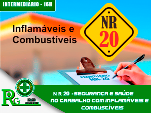 NR 20 – Segurança e Saúde no Trabalho com Inflamáveis e Combustíveis – Intermediário  (semipresencial)